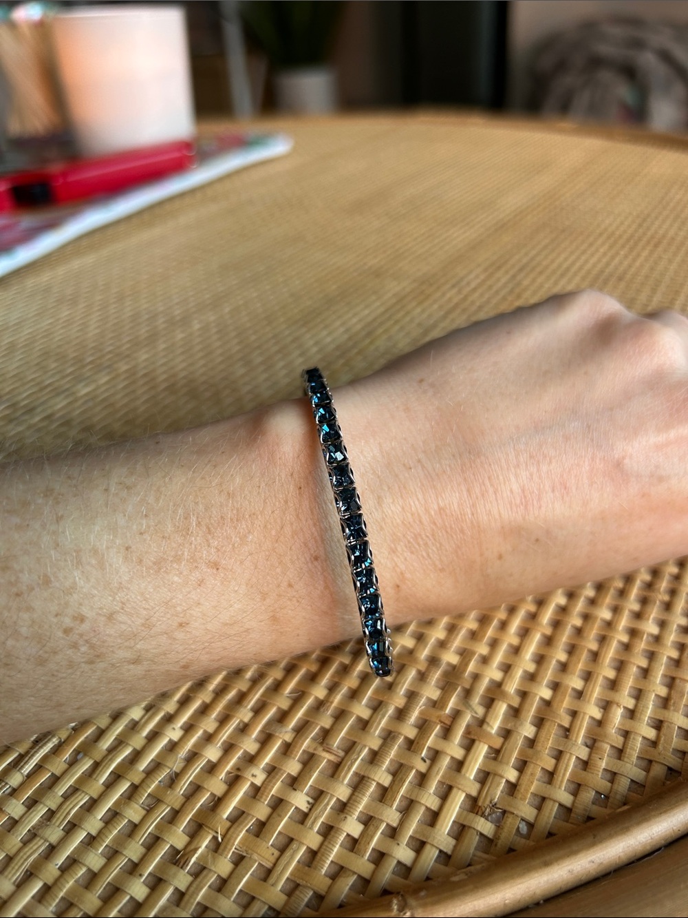 Touchstone Crystal by Swarovski birthstone bracelet December